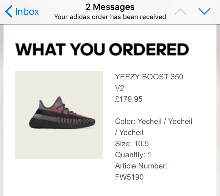Yeezy Boost 350 V2 Yecheil adidas FW5190 GOAT Cheap